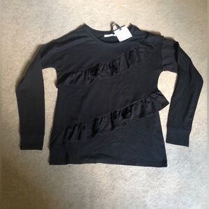 89th & Madison women’s long sleeve top ruffle top size S